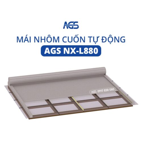 Mái nhôm cuốn tự động