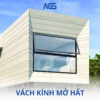 Vách kính mở hất