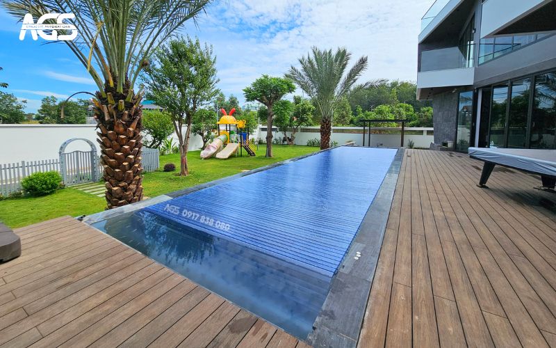 Mái che hồ bơi đảm bảo an toàn, thẩm mỹ cho biệt thự