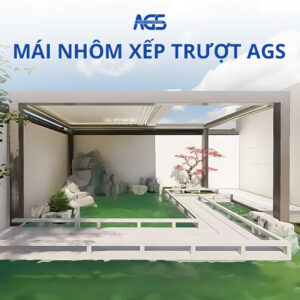 Mái nhôm xếp trượt AGS