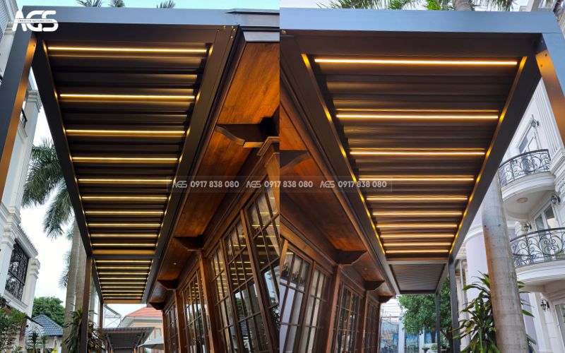 Sản phẩm AGS-NXCC có thiết kế hiện đại, được tính hợp đèn LED chiếu sáng lung linh