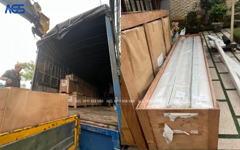 Các sản phẩm được AGS nhập khẩu nguyên chiếc từ nhà sản xuất, mở kiện hàng ngay tại công trình