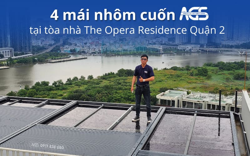 Mái nhôm cuốn tại The Opera Residence