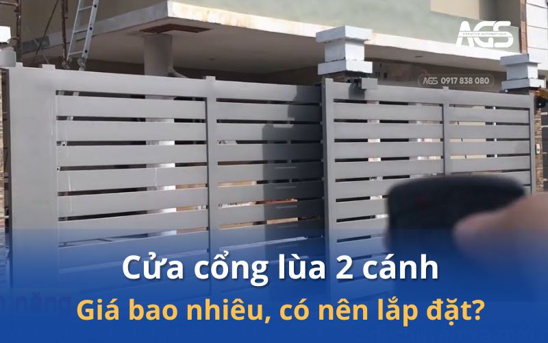 Cửa cổng lùa 2 cánh