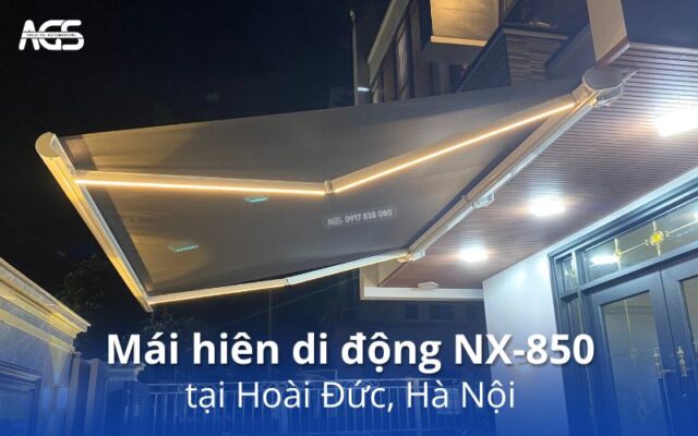 Mái hiên di động tại Hoài Đức