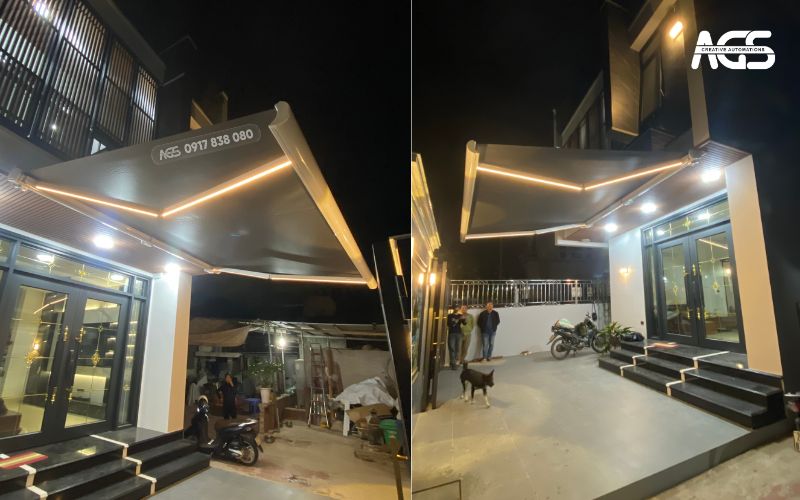 Mái hiên thông minh giúp tôn thêm vẻ đẹp của căn nhà mới.