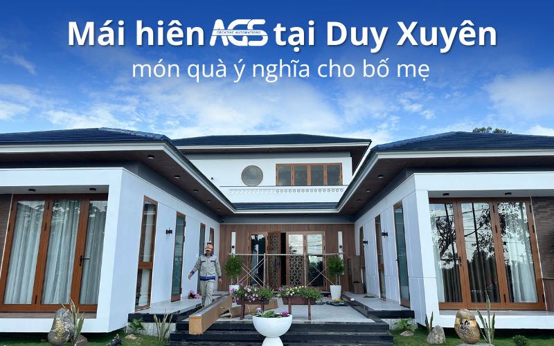 Mái hiên tự động tại Duy Xuyên