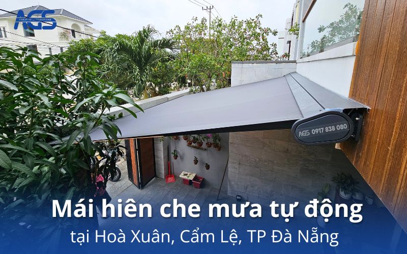 mái hiên che mưa tại Hoà Xuân