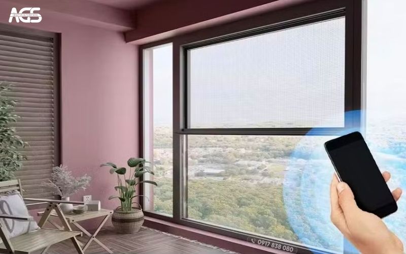 Vách kính tự động có thể ứng dụng làm cửa sổ, ban công cho các công trình hiện đại