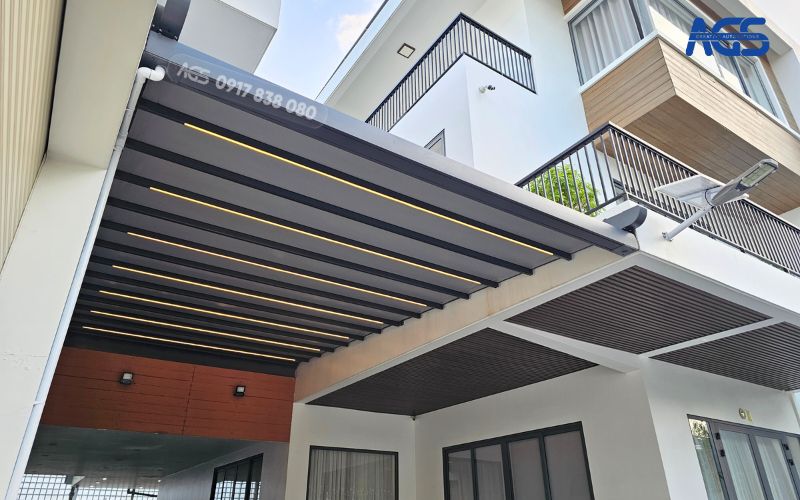 Mái che tự động đóng mở theo nhu cầu