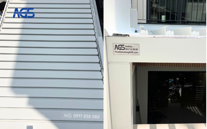 Mái nhôm vuông thành sắc cạnh cực đẹp