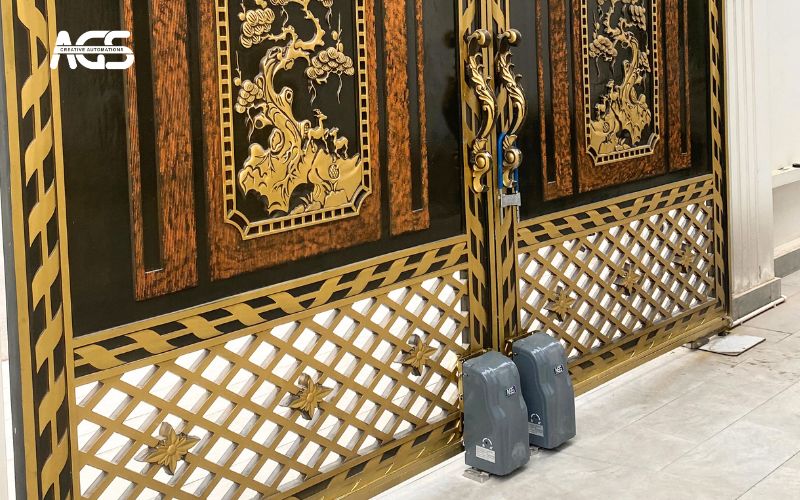 Mẫu mô tơ cổng xoay của AGS nhập khẩu nguyên đai nguyên kiện.