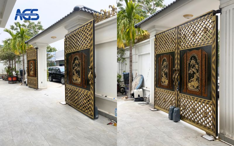 Mô tơ có lực kéo đến 1000kg nên đóng mở cổng nhanh chóng.