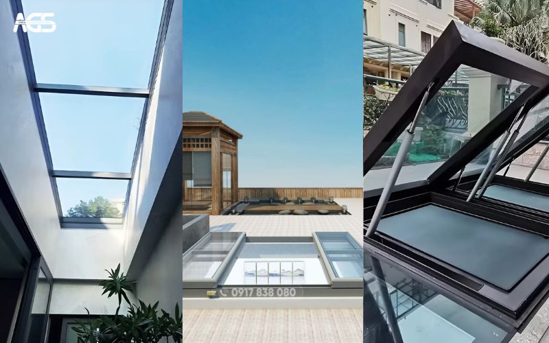 Cửa xuống hầm tự động có thể thiết kế dạng xếp lớp, mở lùa hoặc mở hất
