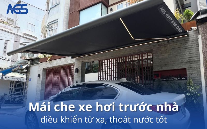mái che xe hơi trước nhà