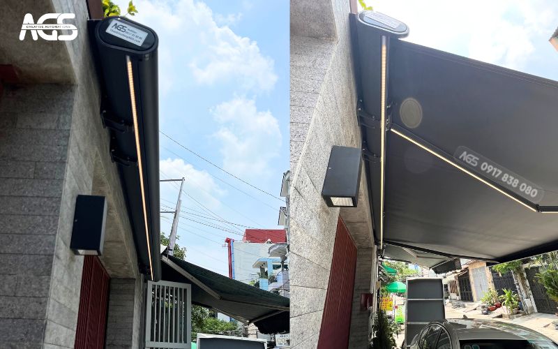 Mái che đóng mở dễ dàng trong vòng 15 giây.