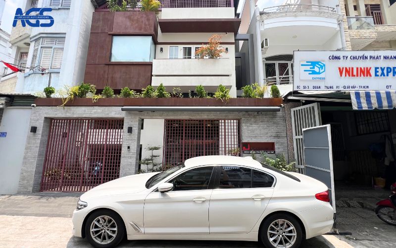 Mái che khi đóng lại nhìn rất gọn và thẩm mỹ.