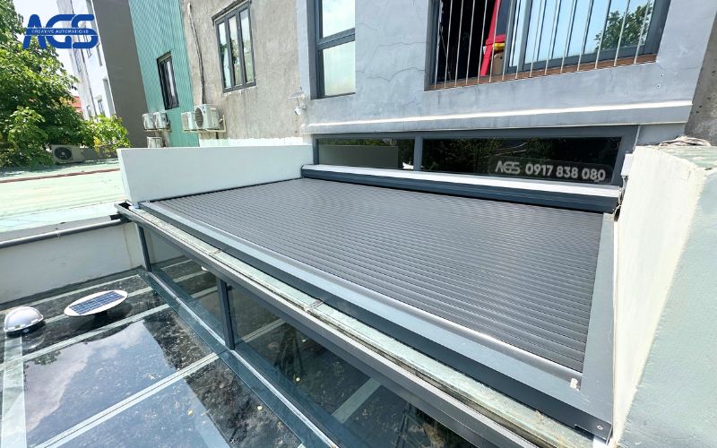 Mái nhôm cuốn AGS làm từ nhôm cao cấp chống gỉ.