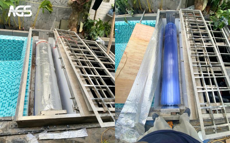 Bộ lô cuốn AGS lắp ngầm đảm bảo thẩm mỹ cao nhất