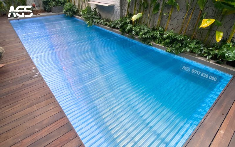 Các nan nhựa có màu xanh dương nhìn cực đẹp