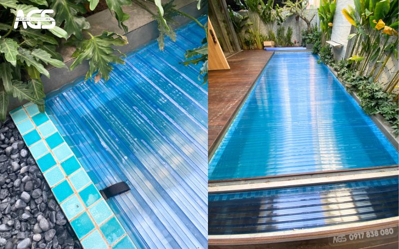 Sản phẩm AGS lắp ngầm nên đảm bảo tính thẩm mỹ cao.