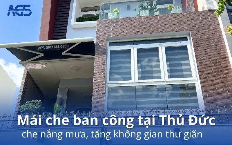 mái che ban công tại Thủ Đức