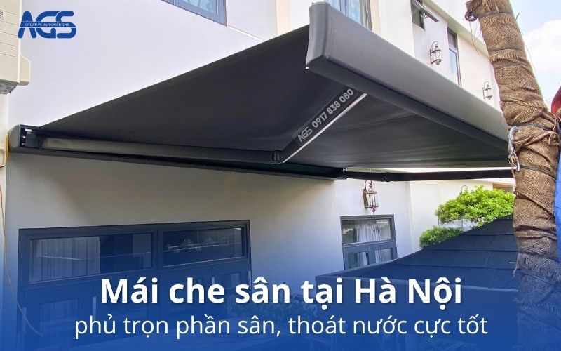 mái che sân tại Hà Nội