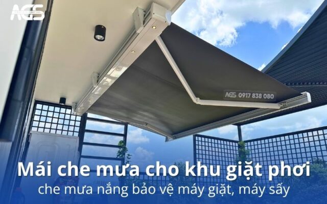 Mái che mưa cho khu giặt phơi