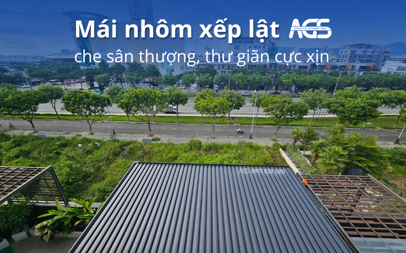 mái che sân thượng Đà Nẵng