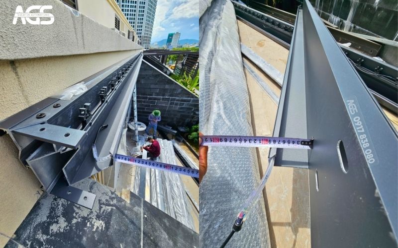 Sản phẩm mái nhôm AGS chuẩn từng mm.