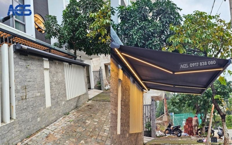 Sản phẩm khi thu gọn và mở ra tiện lợi.