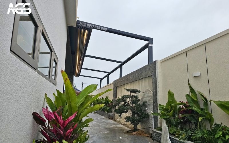 Hệ khung nhôm 6063-T5 của bạt xếp AGS có chất lượng tốt nhất hiện nay.