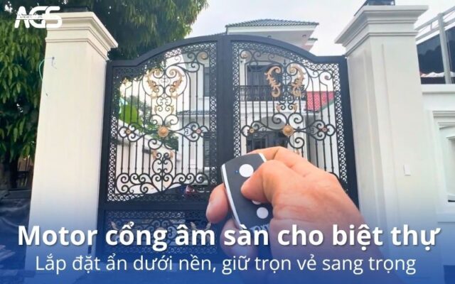 Motor cổng âm sàn cho biệt thự