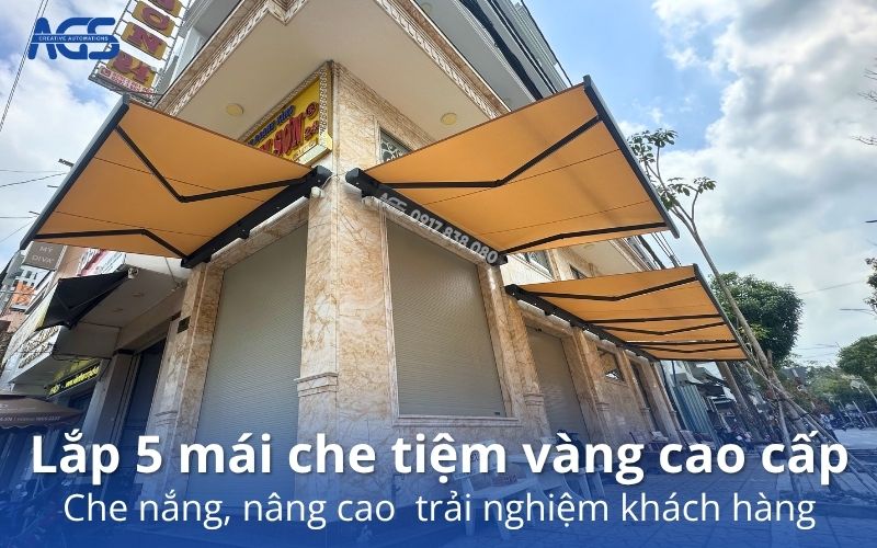 mái che tiệm vàng