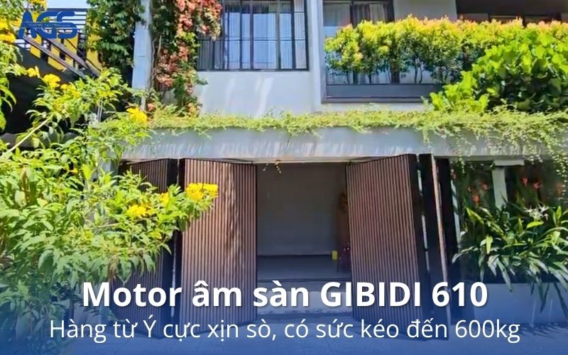 Motor âm sàn cho cổng gập 4 cánh