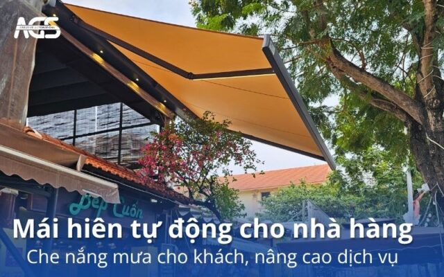mái che nhà hàng