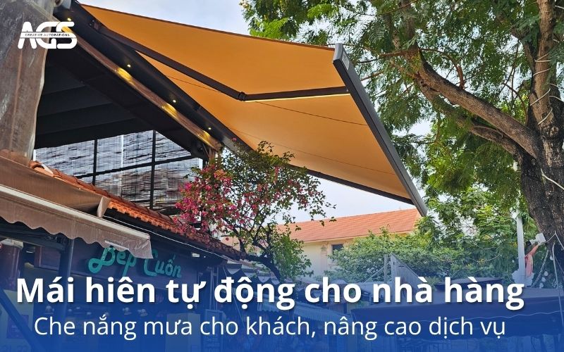 mái che nhà hàng