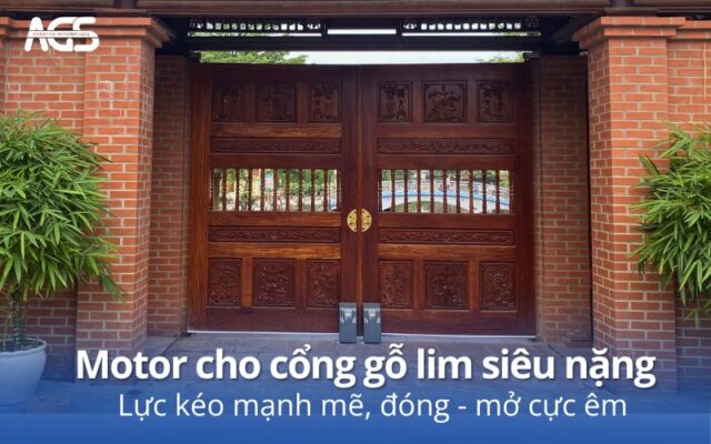 Motor cho cửa gỗ lim