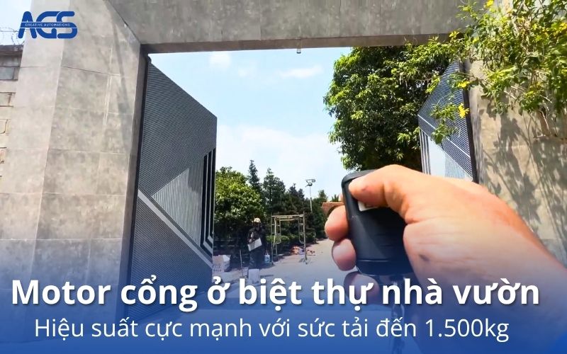 motor cổng cho biệt thự nhà vườn