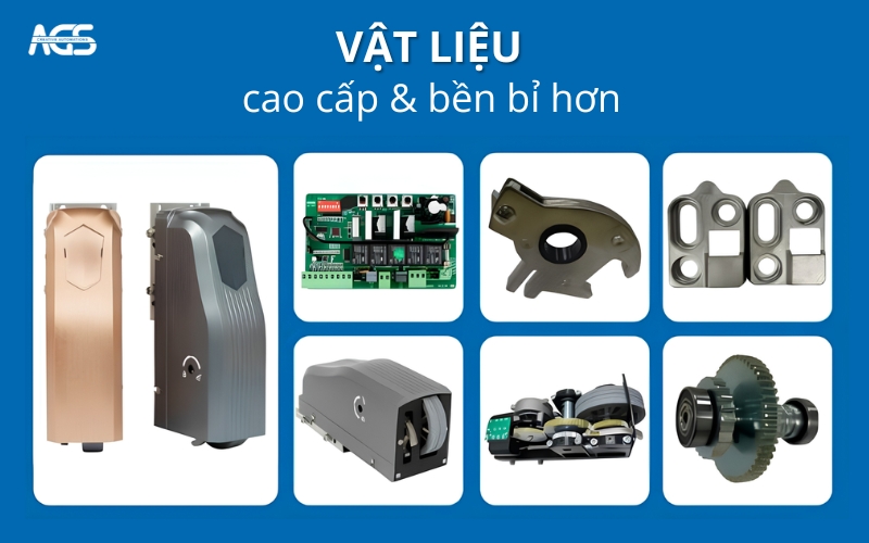 Các linh kiện của motor AGS-DCK 680 đều sử dụng chất liệu cao cấp để tăng cường độ bền