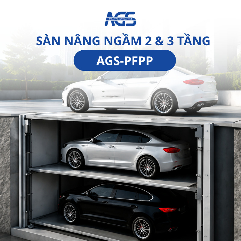 Sàn nâng gara ngầm 2-3 tầng AGS-PFPP Sàn nâng gara ngầm 2-3 tầng AGS-PFPP