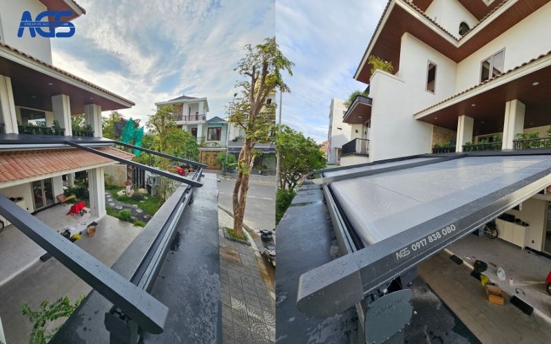 Hệ khung nhôm cao cấp bền bỉ, chống gỉ sét trong điều kiện khí hậu miền Trung nóng ẩm